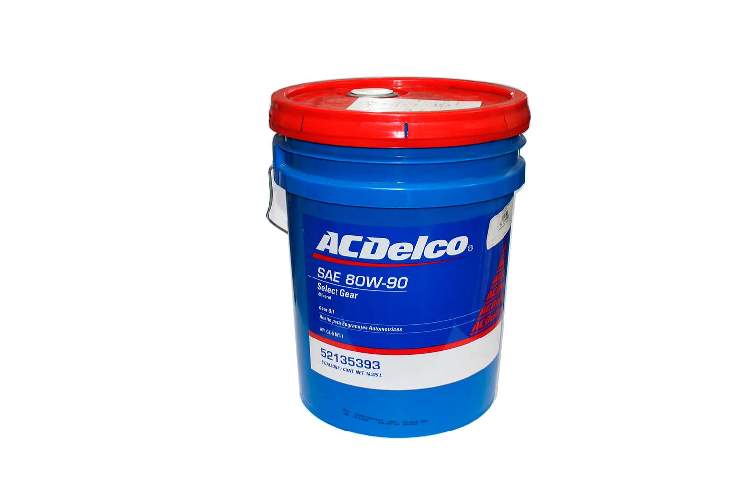 ACEITE ACDELCO 80W90 GL-5 ( BALDE 5 Glns )