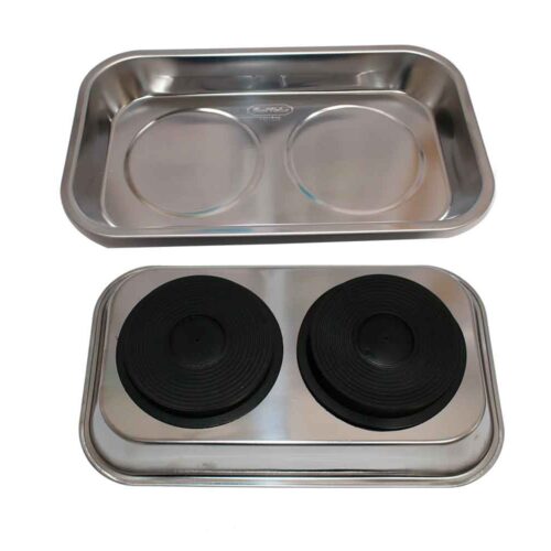 BANDEJA MAGNETICA PARA HERRAMIENTAS 242mm X 143mm 2 IMANES ACERO INOX.