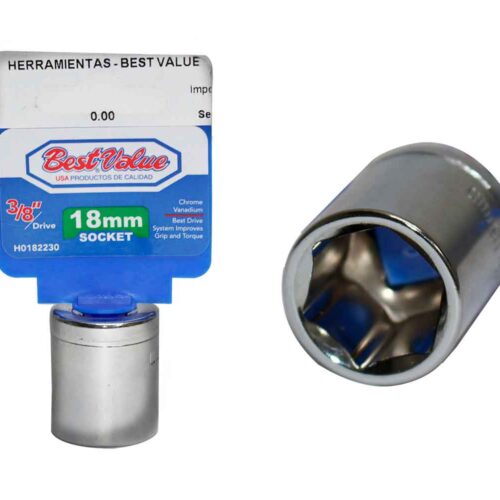 SOCKET 18MM EN 3/8 BEST VALUE