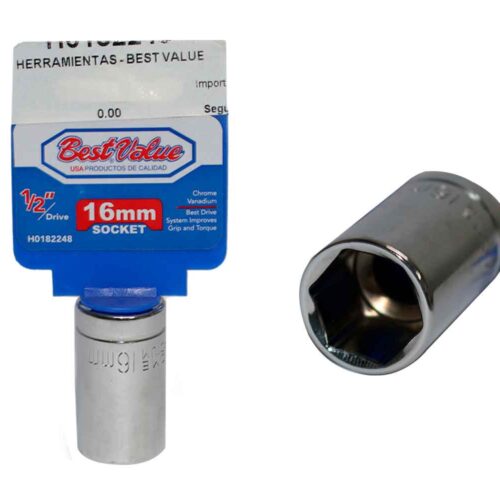 SOCKET 16MM EN 1/2 BEST VALUE