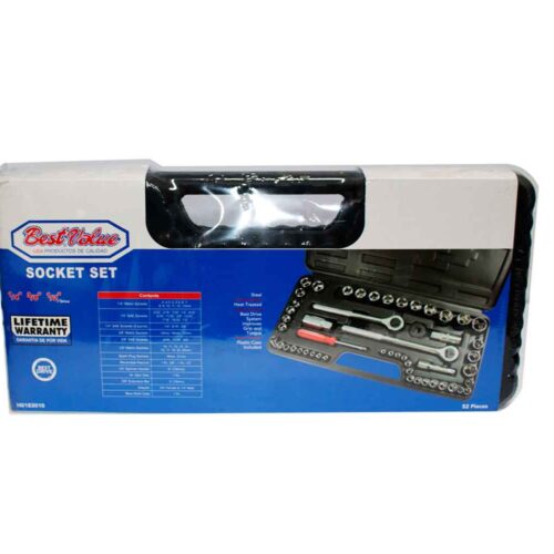 JGO SOCKETS 52PCS 1/4 ,3/8 ,1/2 MM BEST