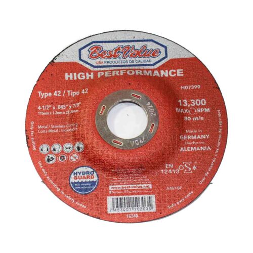 DISCO DE CORTE HIGH PERFORMANCE 4 1/2 X 0.045 X 7/8