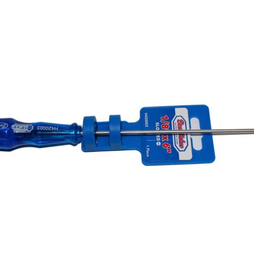 DESTORNILLADOR MANGO AZUL(-) 1/8 X6 BV.