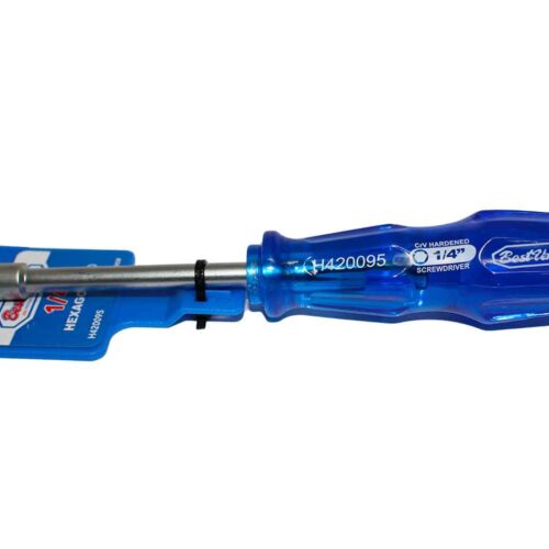 DESTORNILLADOR MANGO AZUL HEX 1/4 BV