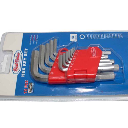 JGO LLAVES HEXAGONAL 13PCS CRV.