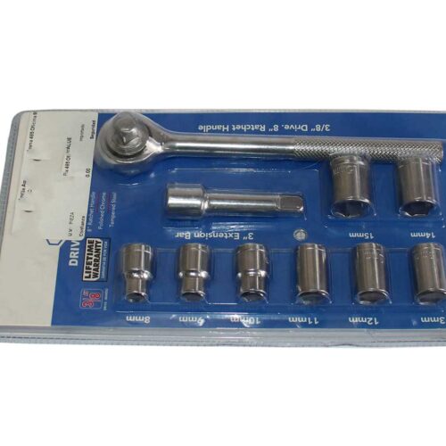 JGO DE SOCKET DE 10 PCS 3/8 .