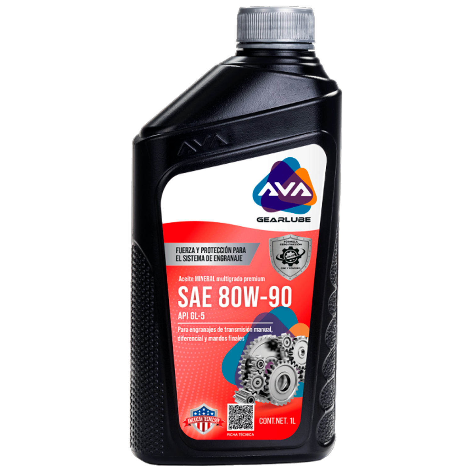 AVA GEARLUBE SAE 80W90 API GL5 1LT
