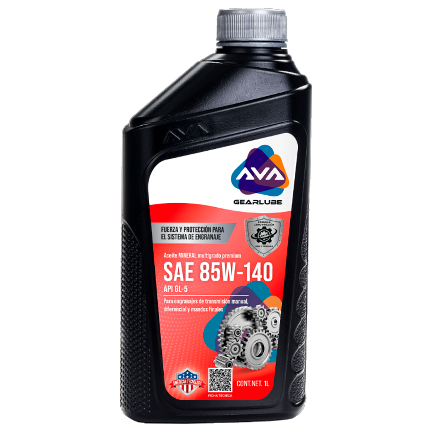 AVA GEARLUBE SAE 85W140 API GL5 1LT