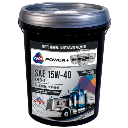 AVA POWER + MINERAL SAE 15W40 API CI4 (BAL 5 GAL)