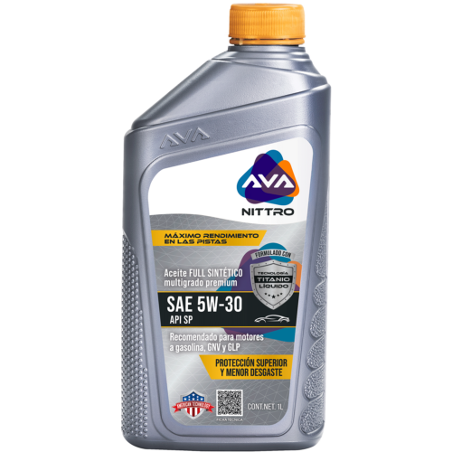 AVA NITTRO SINTETICO SAE 5W30 API SP (CAJA 12X1LT)